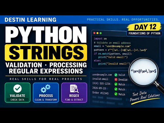 Working with Text Data in Python - Day 12 of Python Tutorial