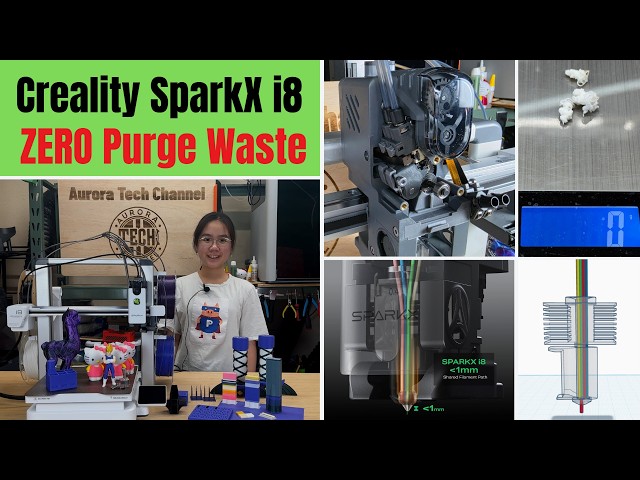 Creality Spark X i8: The Zero-Purge Multicolor Bed Slinger