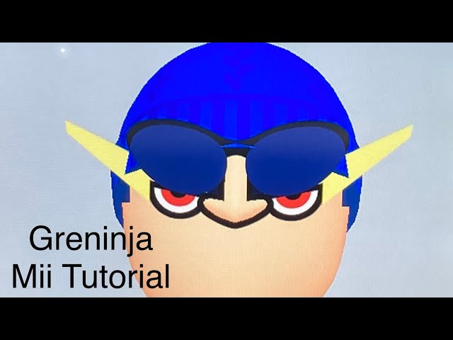 Greninja Mii Tutorial