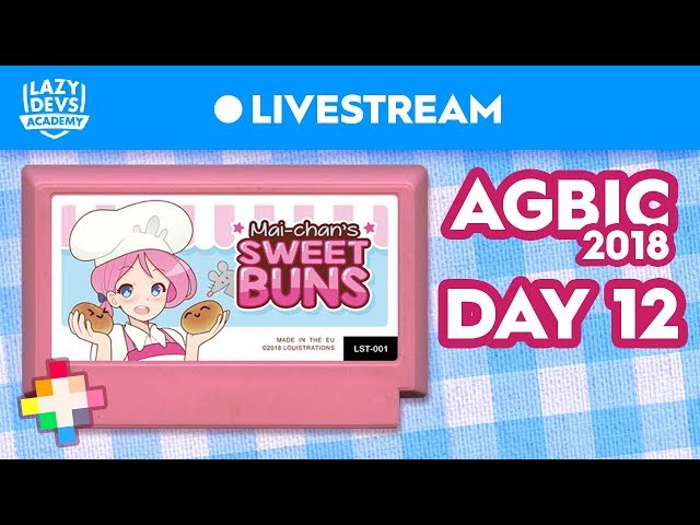 Mai-Chan's Sweet Buns - Day 12 - AGBIC Jam 2018 Livestream (Pico-8)