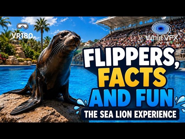 Flippers, Facts and Fun | The Sea Lion Experience | 3D 8K VR180