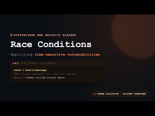 Race Conditions: Exploiting a Predictable Password Reset Token | PortSwigger