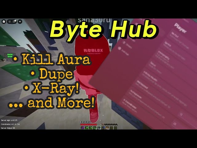 Craft-Blox Script | Byte Hub v4.1 (KILL AURA, DUPE, XRAY)