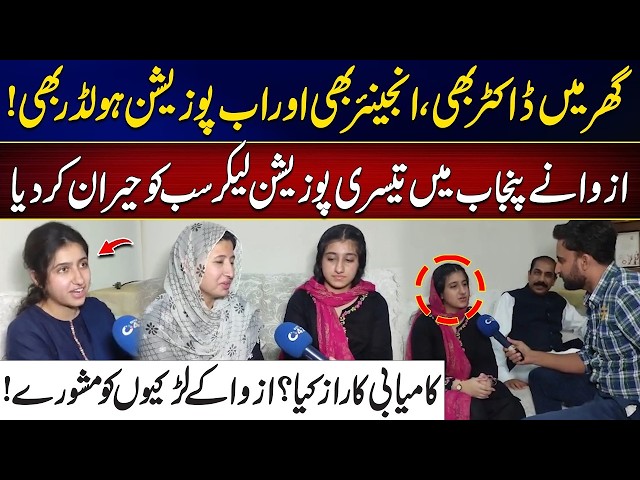 Lahore Board Matric Results 2026 - Azwa Secures 3rd Position in Punjab - Her Inspiring Success Story