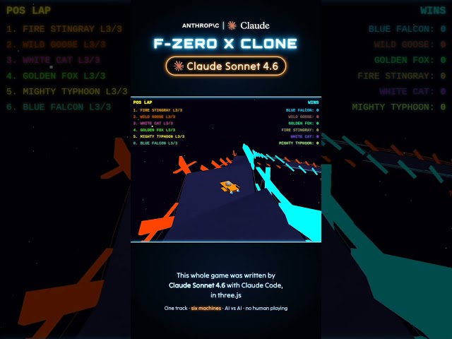 Claude Sonnet 5 and 4.6 trying to create an F-Zero X clone (and failing...) #ai