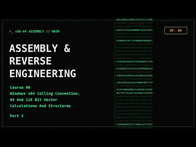 Assembly Programming & Reverse Engineering Course - EP. 9 Windows x64 Calling Convention Part 3