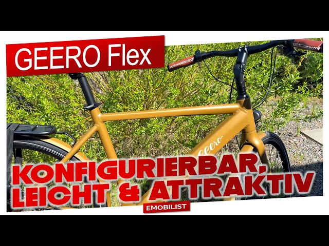 Geero Flex - Configurable, lightweight and attractive - City e-bike from Austria