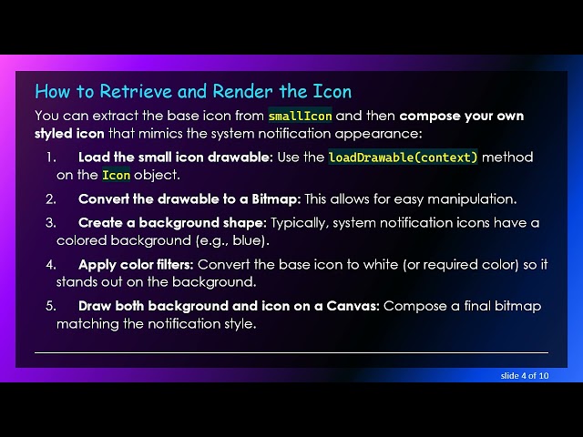 How to Retrieve and Customize the System Notification Icon in Android