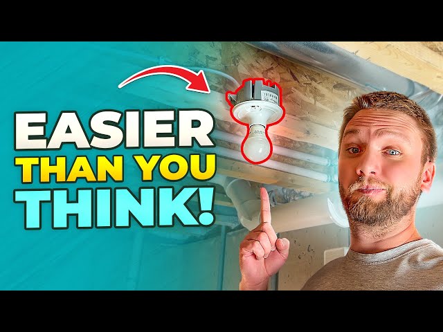 How To Install a Light and Wire a Light Switch in Under 10 Minutes!