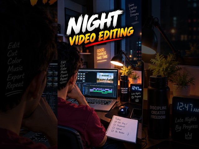 I tried editing video at 1am #shorts #videoedit