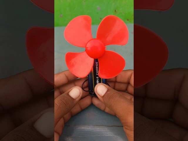 How to Make a Mini Electric Fan Using DC Motor | DIY Electronics Project