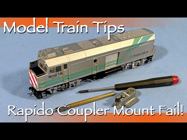 Coupler Mount Failed! - How to Fix the Coupler Mount on an HO Rapido NPCU / F40PH