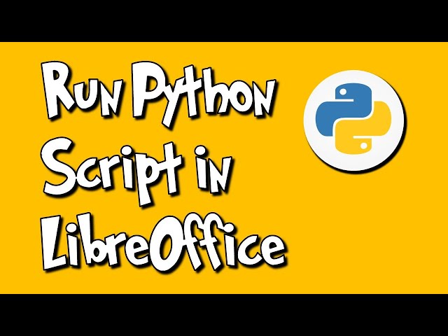 π Run Python Script in LibreOffice π