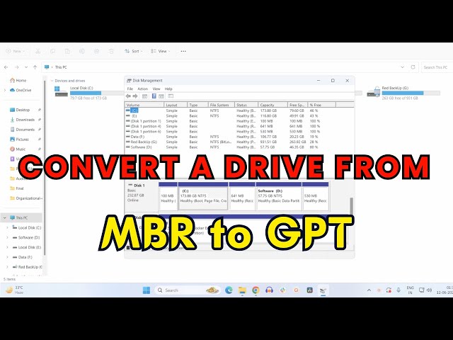 How to convert a drive from MBR to GPT in Windows 11/10