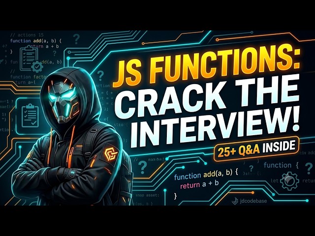 JavaScript Functions | Interview Questions & Answers | Declaration, Parameters & Return