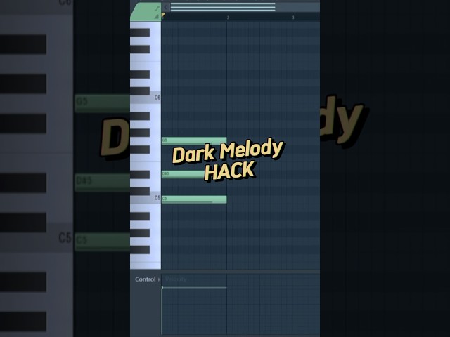 Dark Melody Hack is Crazy Easy🔥 #shorts #shortsfeed #flstudio