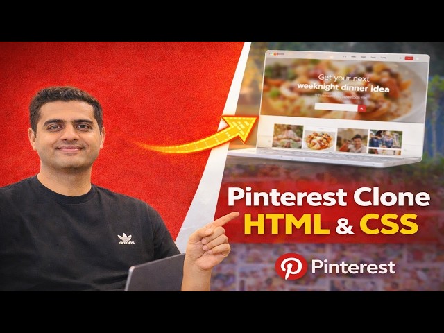 Build Pinterest Clone with HTML & CSS | Masonry Layout Project for Beginners