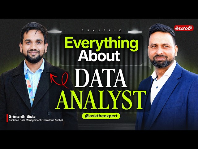 Everything About Data Analyst ! | Srimanth Sista | Ask The Expert | AskJai