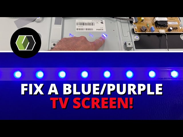 LG 43" LED TV Not Working - Fixing a Blue/Purple TV Screen with New LED Strips - 43LJ5500