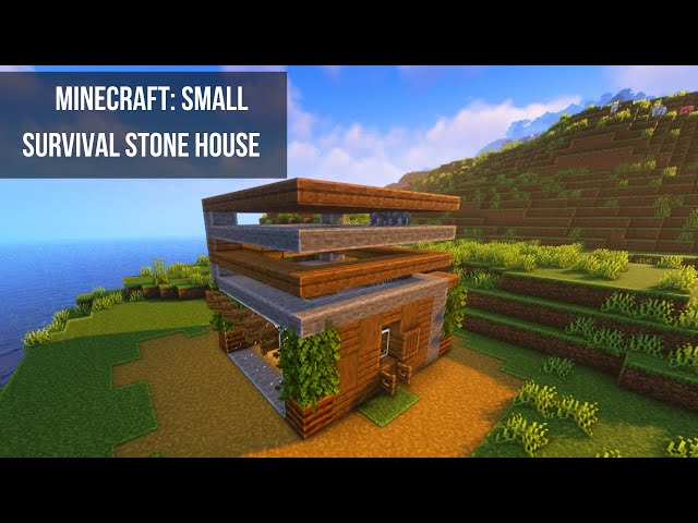 Minecraft: How To Build a Starter Survival House | Relaxing Tutorial
