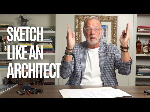 Decades of Architectural Sketching Explained in One Video
