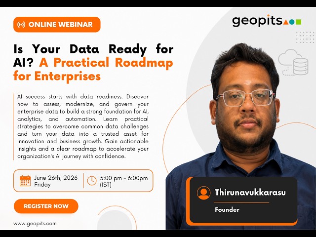 Is Your Data Ready for AI? A Practical Roadmap for Enterprises | Geopits Webinar