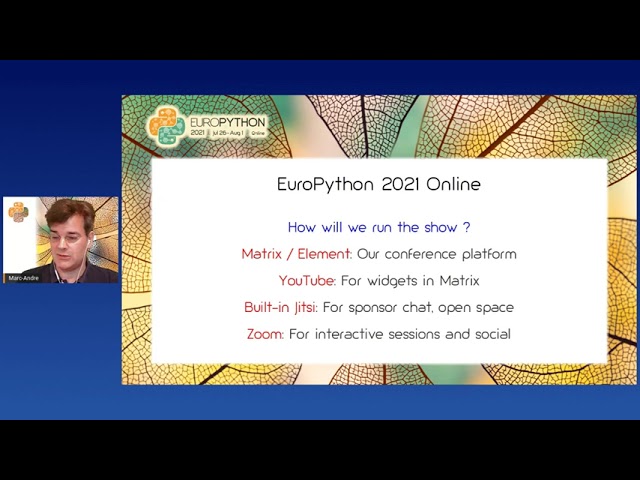 Europython 2021 - Opening Session Conference