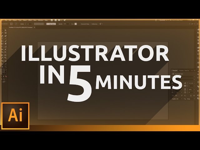 Learn Illustrator in 5 MINUTES! Beginner Tutorial