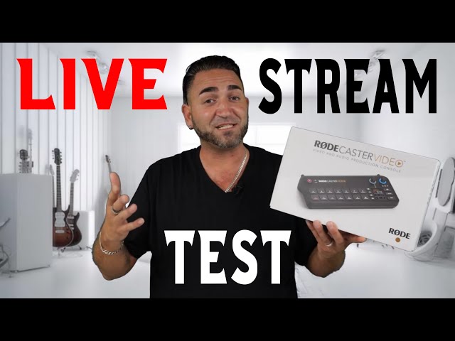 RodeCaster Video LIVE Stream Test 1080p 30fps