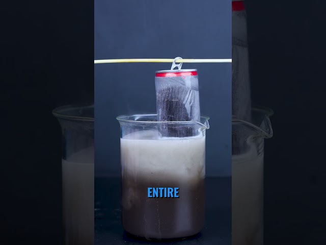 This Chemical Destroys a Coke Can Instantly!