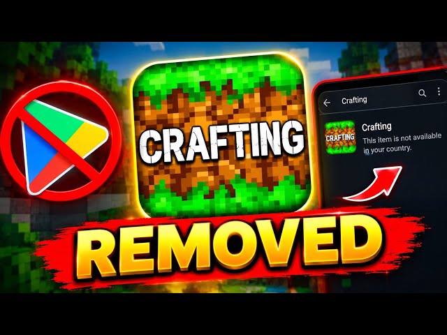 CRAFTING AND BUILDING Remove In PLAY Store 😭 