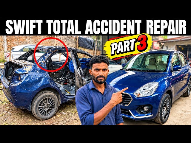 Very dangerous accident car repairing . Swift ( Part 3 )