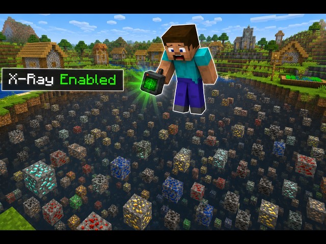 I Used X-Ray Hacks in Our Minecraft Survival World 👀