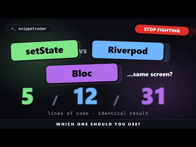 setState vs Riverpod vs Bloc — Stop Fighting About It