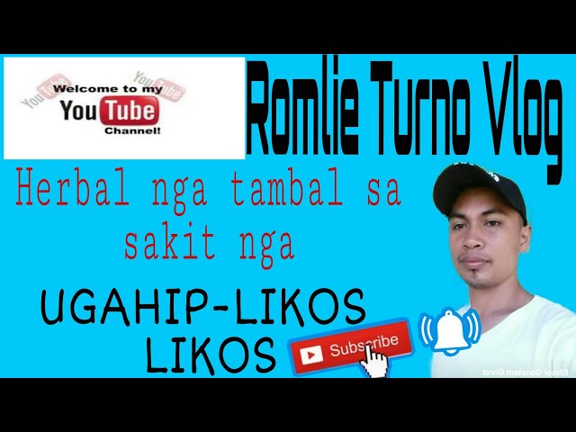 Ang Herbal nga pang Lunas sa sakit nga UGAHIP / LIKOS LIKOS.
