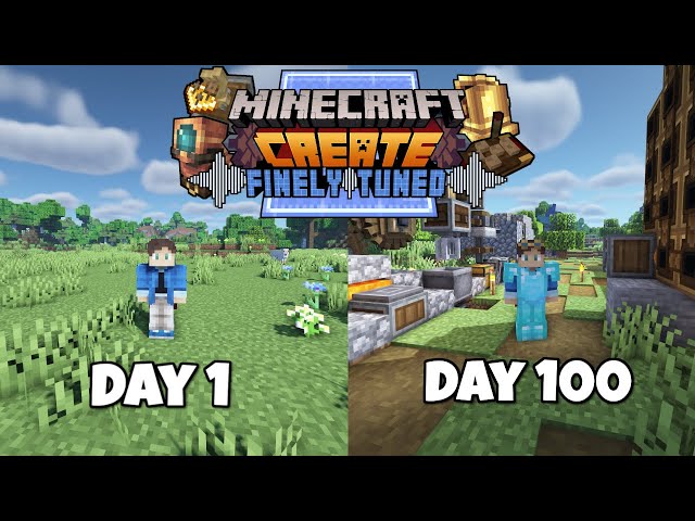 I Survived 100 Days in Minecraft Create Mod