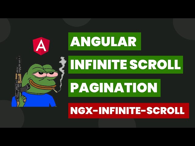 Angular infinite scroll
