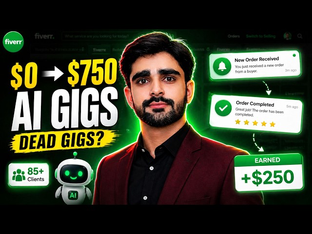 9 Low Competition Fiverr AI Gigs for Beginners 2025 | Best Fiverr Niches to Make Money with AI
