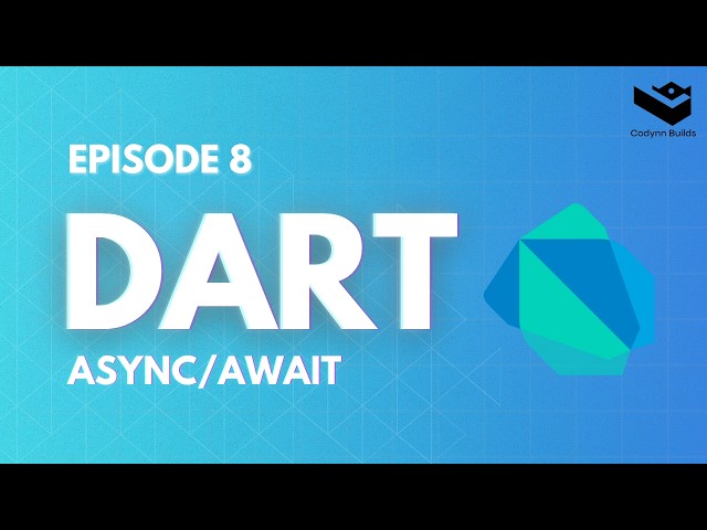 Dart Async & Await Explained for Beginners | Dart Programming Course #8