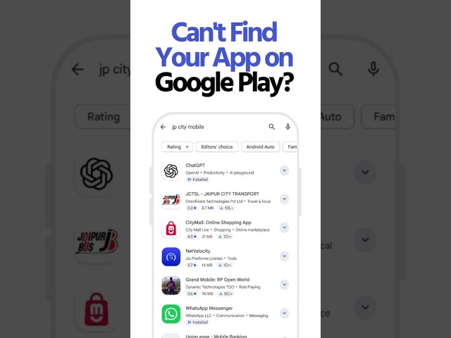 Can't Find Your App on Google Play? #shorts