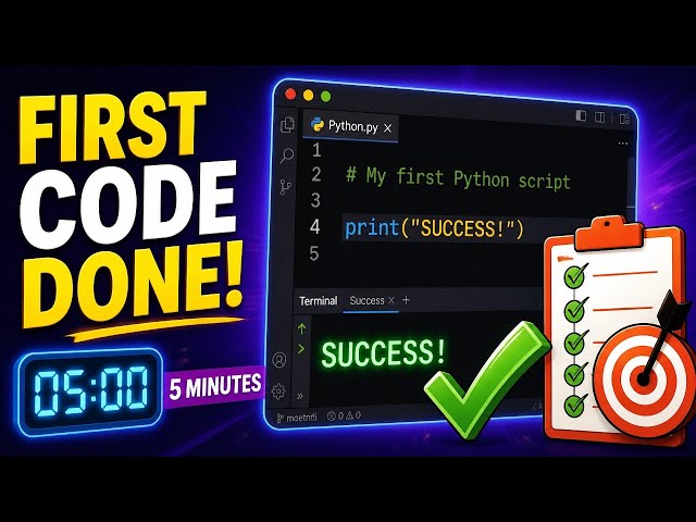 Your First Python Program in 5 Minutes | Print & Comments