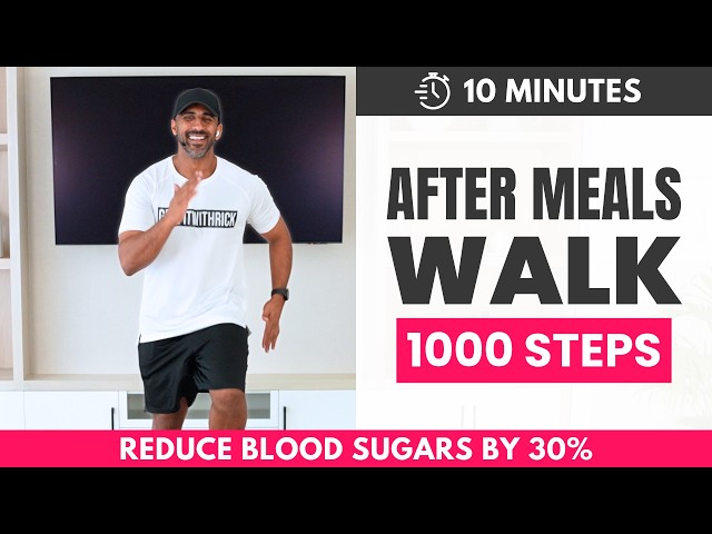 10 min After Dinner Walking Workout | Lower Blood Sugar
