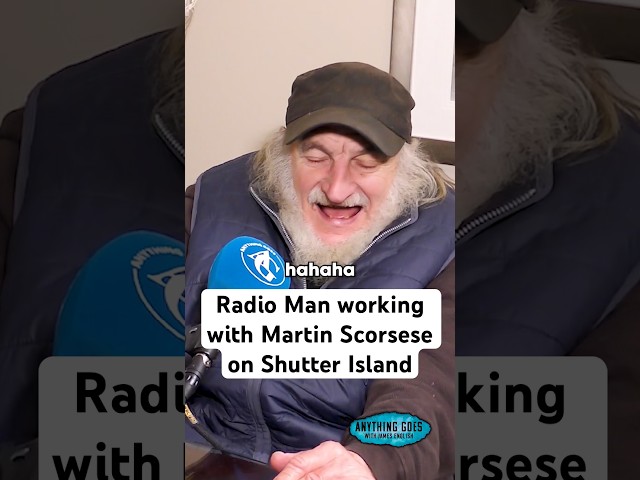 Radio Man working with Martin Scorsese on Shutter Island