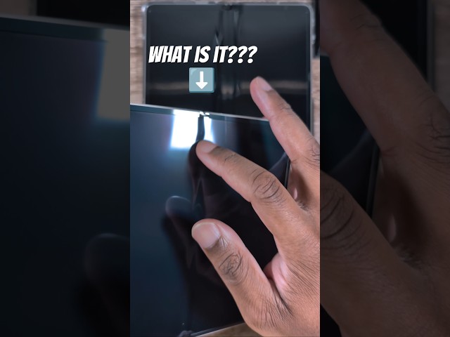 What's that in the crease in the Pixel 9 Pro Fold?!?! #pixel9profold #googlepixel #shorts