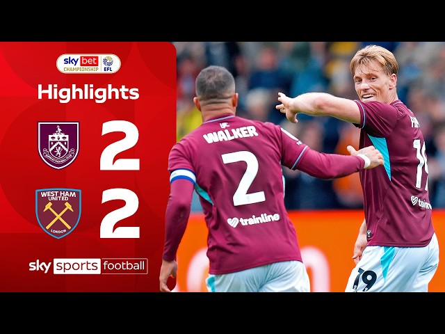 Flemming’s late brace stuns Irons! | Burnley 2-2 West Ham United | EFL Highlights