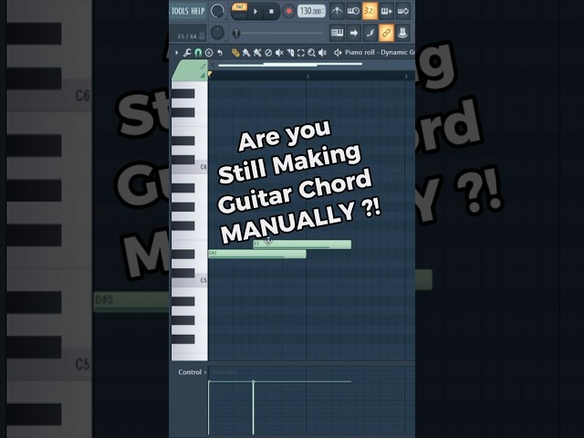 How to EASILY Make Guitar Chords in Fl Studio #shorts #feedshorts #flstudio