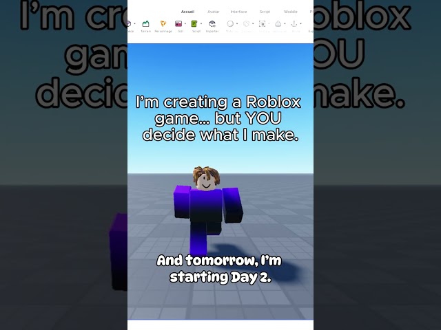 I’m Making a Roblox Game… YOU Decide What It Is! 😭 | Day 1