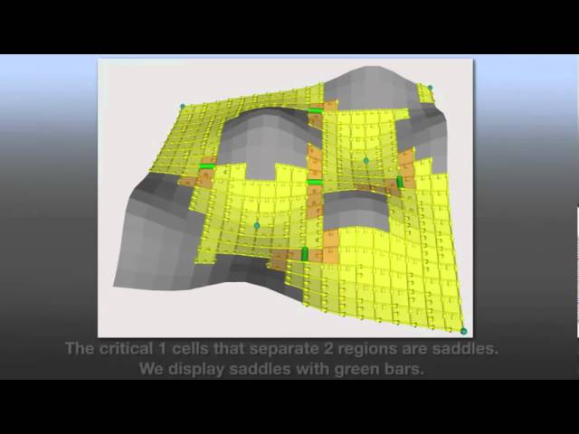 Visualization of a Discrete Algorithm for Morse-Smale Complexes