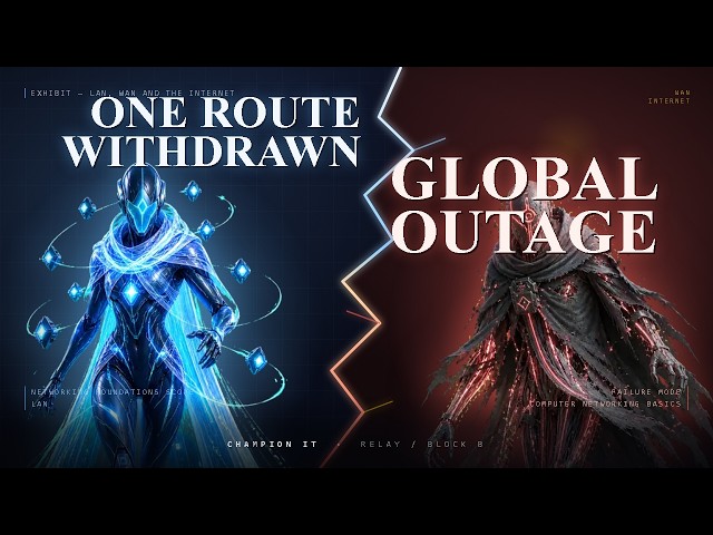 One Route Withdrawn, Global Outage — LAN, WAN and the Internet
