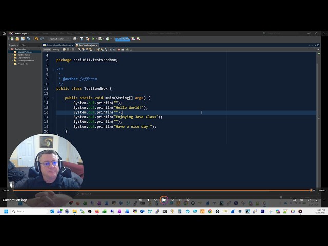 NetBeans Custom Settings